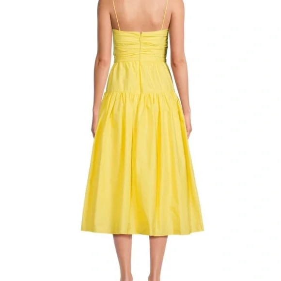 Tanya Taylor | Jenna Dress | Yellow Midi Dress - 2